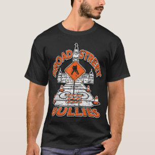 Broad Street Bullies Philadelphia Orange and Black T Shirt