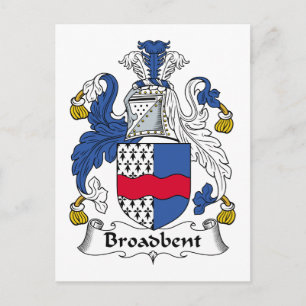 Broadbent Family Crest Vykort