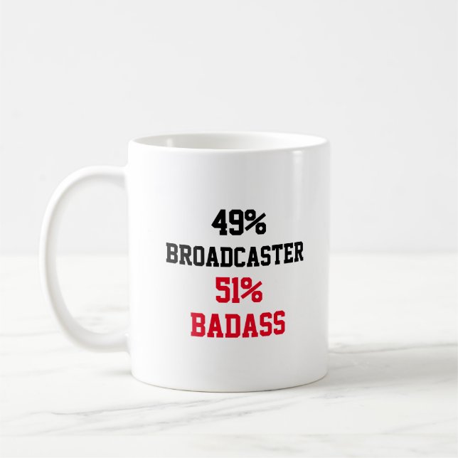Broadcaster Badass Kaffemugg (Vänster)