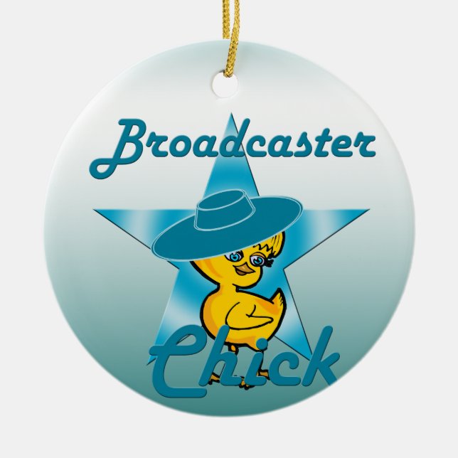 Broadcaster Chick #7 Julgransprydnad Keramik (Framsidan)