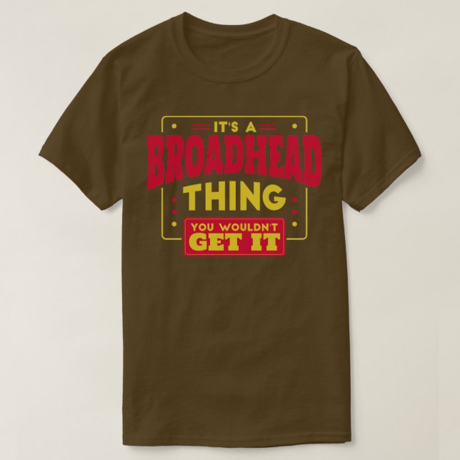 Broadhead T Shirt (Design framsida)