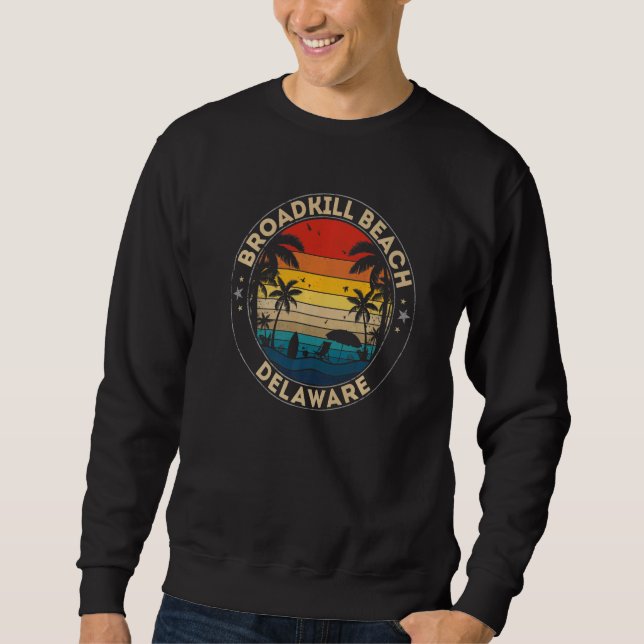 Broadkill Beach Souvenir Delaware-påminnelse Lång Ärmad Tröja (Framsida)