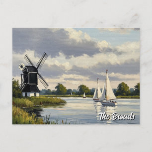 Broads England Travel Vykort