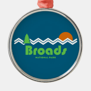 Broads National Park Retro Julgransprydnad Metall