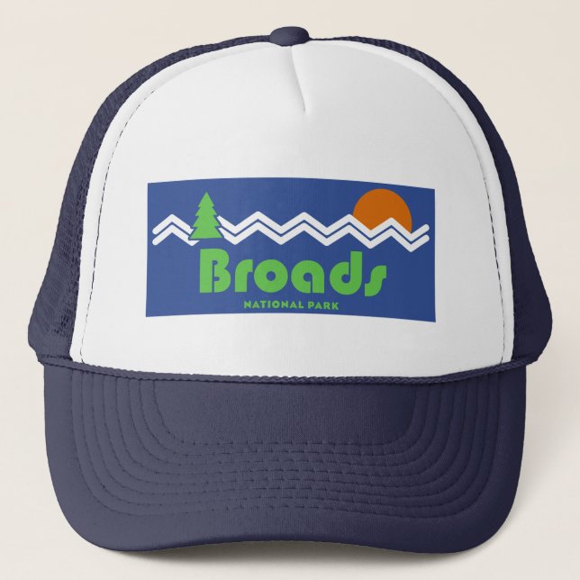Broads National Park Retro Keps (Framsida)