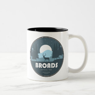 Broads nationalpark Hjort Två-Tonad Mugg