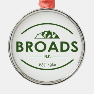 Broads nationalpark julgransprydnad metall
