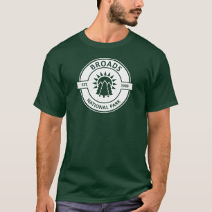 Broads nationalpark Sol Träd T Shirt