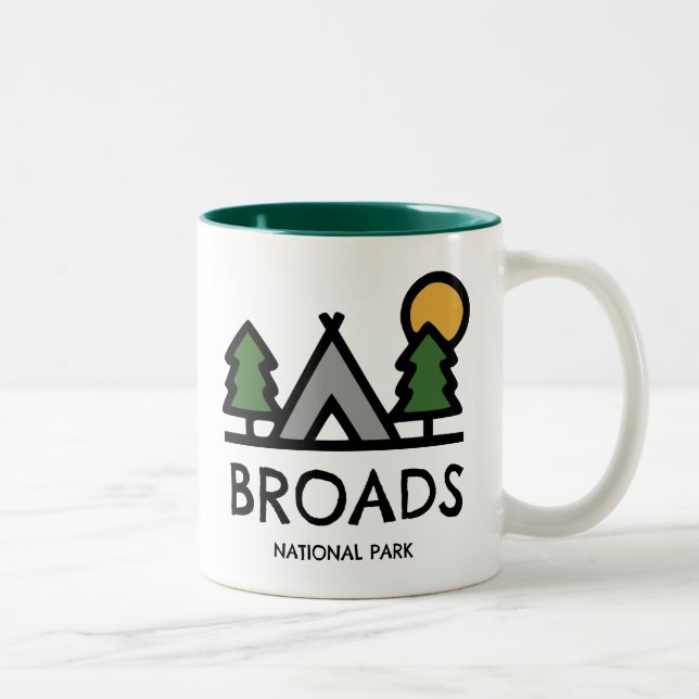 Broads nationalpark Två-Tonad mugg (Höger)