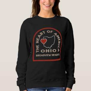 Broadview Heights Ohio Amerikas hjärta T Shirt