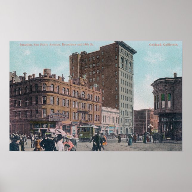 Broadway, 14th St, San Pablo Ave Junctio Poster (Framsidan)