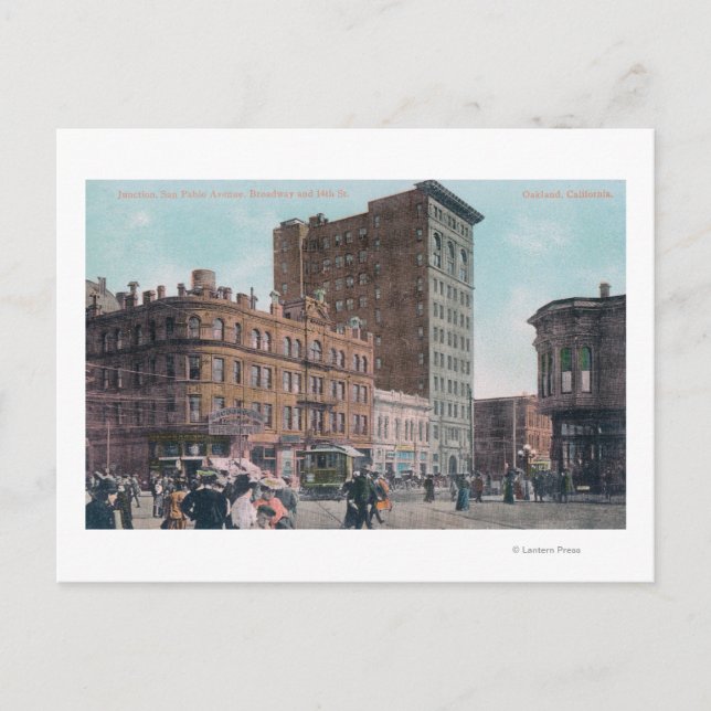 Broadway, 14th St, San Pablo Ave Junctio Vykort (Framsida)