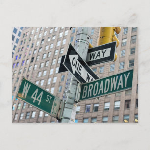 Broadway & 44th - New York City vykort