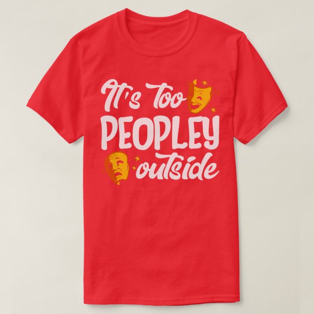 Broadway Älskare Gift Theater Nerd Gift T Shirt (Design framsida)