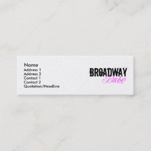 Broadway Babe Mini Visitkort