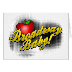 Broadway baby! hälsningskort