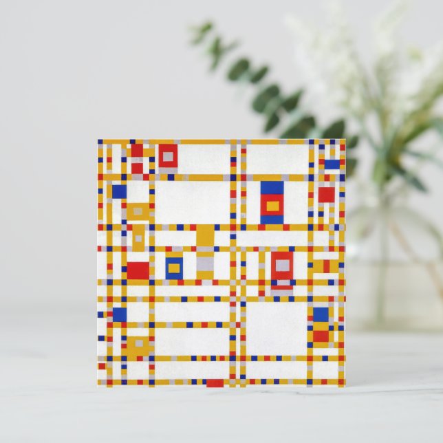 Broadway Boogie Woogie | Piet Mondrian | (Stående Fram)