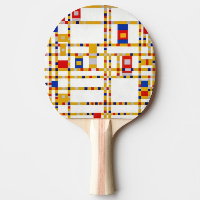 Broadway Boogie Woogie | Piet Mondrian | Pingisracket (Framsidan)