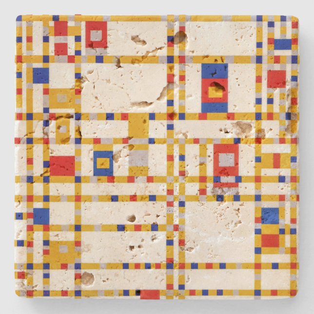 Broadway Boogie Woogie | Piet Mondrian | Stenunderlägg (Framsidan)