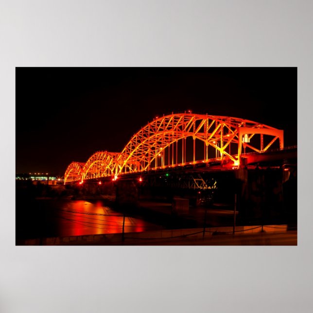 Broadway Bridge av Buck Pengarar Poster (Framsidan)
