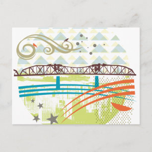 Broadway Bridge Portland vykort
