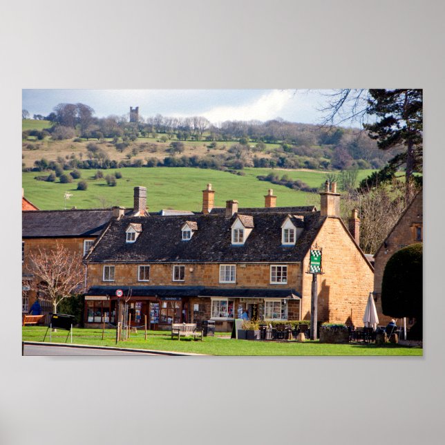 Broadway Cotswments Worcestershire England Poster (Framsidan)