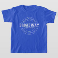 Broadway Elementary School-barn runt logotyp-skjor