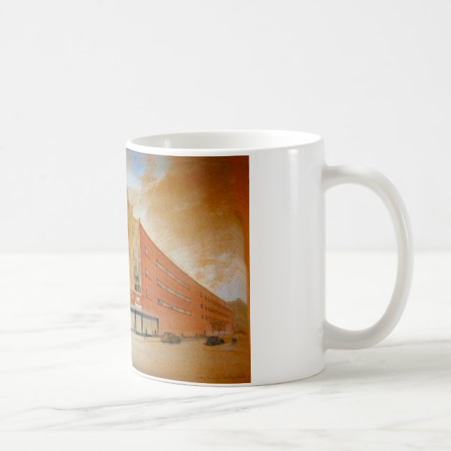 Broadway för Sattlers varuhus 998 buffel NY Kaffemugg (Höger)