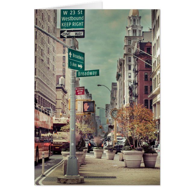 broadway hälsningskort (Framsidan)