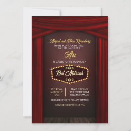 Broadway-inspirerad Bat Mitzvah Inbjudningar