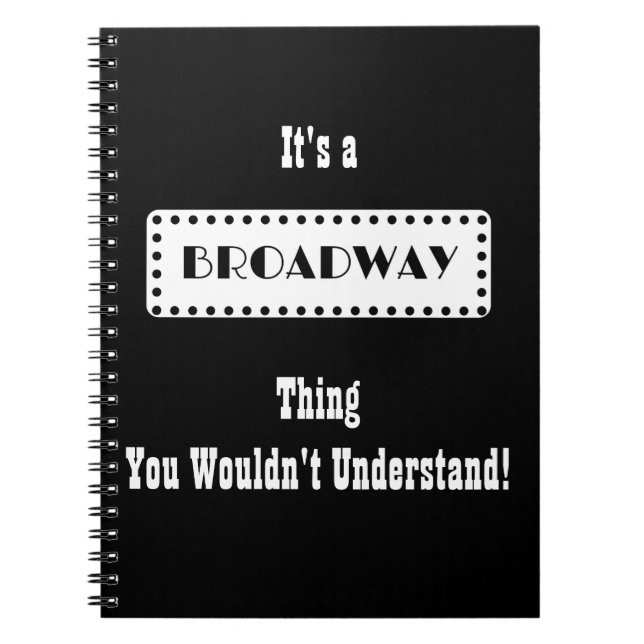 Broadway Journal Anteckningsbok (Framsidan)