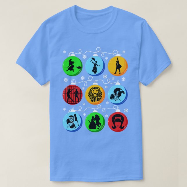 Broadway julbelysning t shirt (Design framsida)
