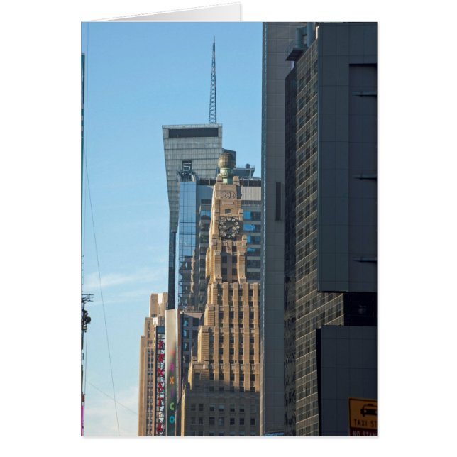 Broadway Manhattan New York City Hälsningskort (Framsidan)