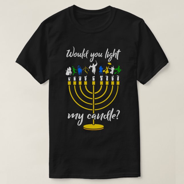 Broadway Menorah T Shirt (Design framsida)
