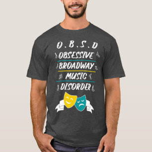 Broadway Musical Älskare Theater Nerd Gift T Shirt