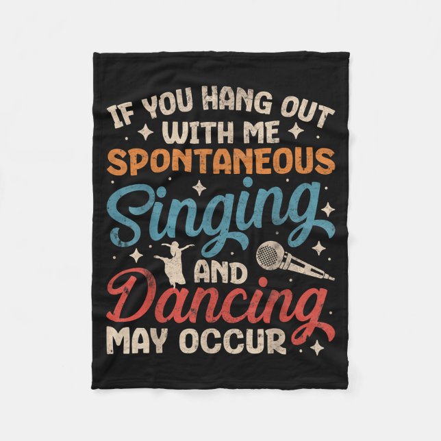 Broadway Musical Theater Nerd Theatre Geek Drama L Fleecefilt (Framsidan)