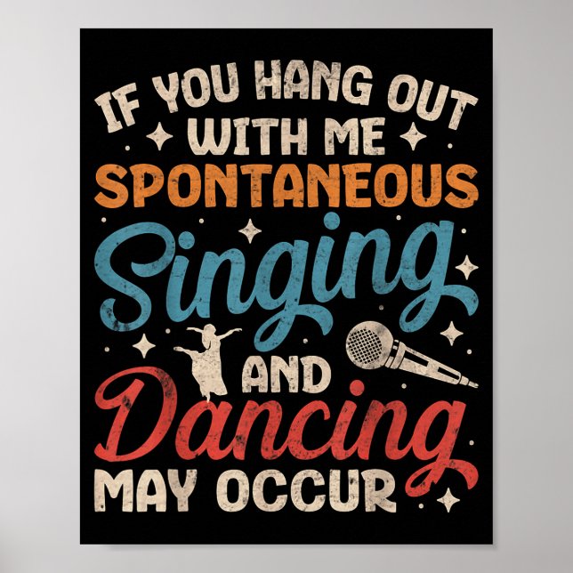 Broadway Musical Theater Nerd Theatre Geek Drama L Poster (Framsidan)