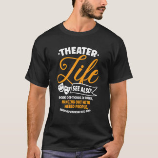Broadway musikalteaterpjäs skådespelare skådespele t shirt