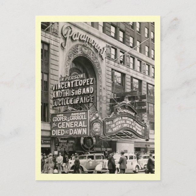 Broadway, New York City Vintage Vykort (Framsida)
