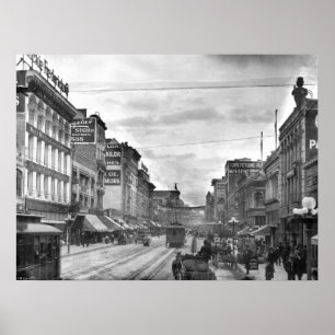 Broadway, norr från sjätte gatan, Los Angeles, ca Poster