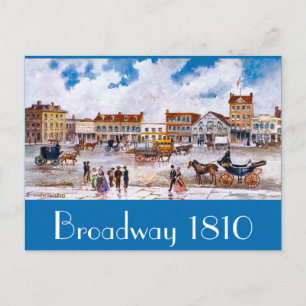 Broadway NYC 1810 vykort