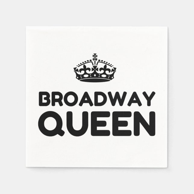BROADWAY QUEEN PAPPERSSERVETT (Framsidan)