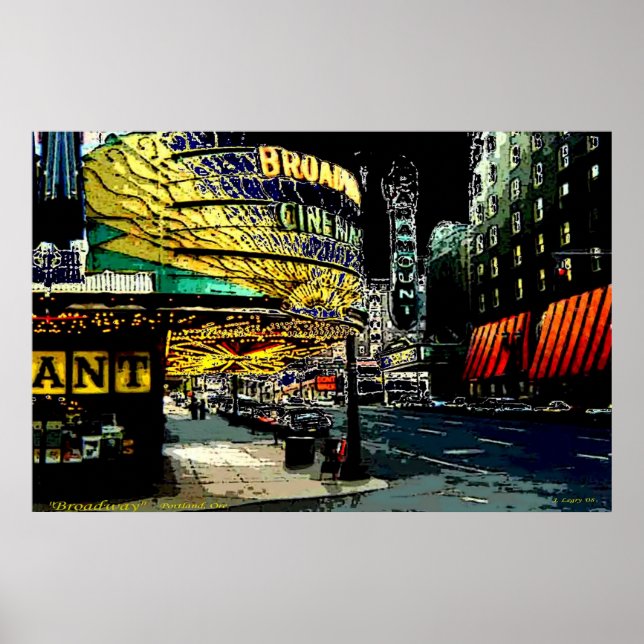 Broadway - Skriv ut Poster (Framsidan)