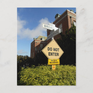 Broadway St & Broderick St, San Francisco, CA Vykort