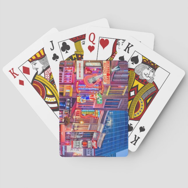 Broadway Street Downtown Nashville Tennessee Casinokort (Baksidan)