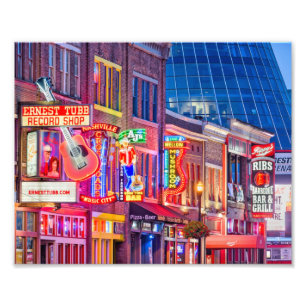Broadway Street Downtown Nashville Tennessee Fototryck