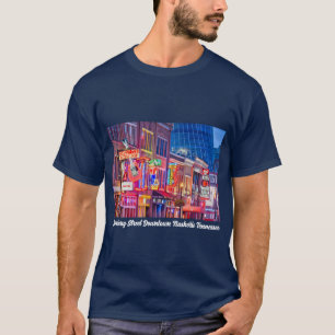 Broadway Street Downtown Nashville Tennessee T Shirt