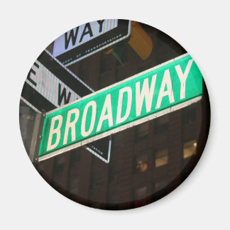 Broadway Street-tecken Magnet