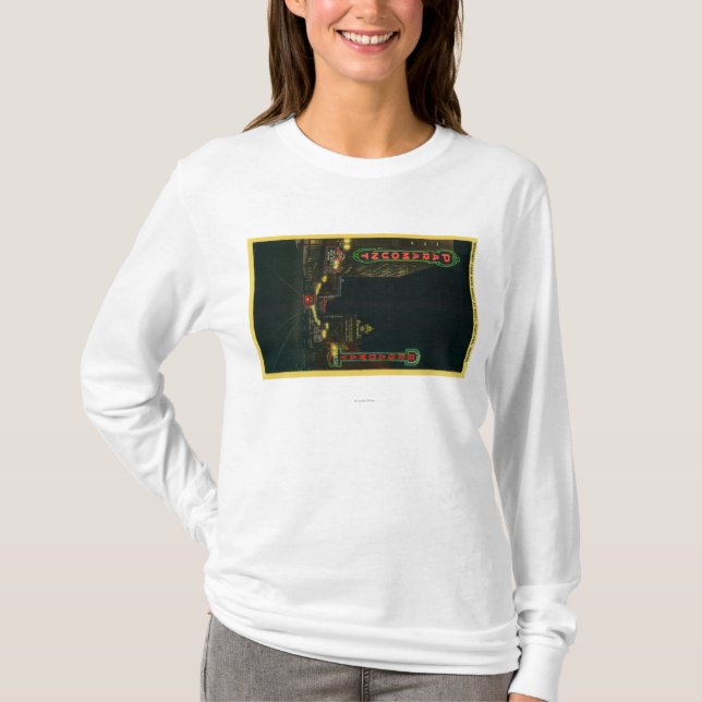 Broadway Theatre i Portland på den huvudsakliga Tee Shirt (Framsida)