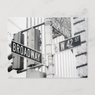 Broadway Times Square-vykort Vykort